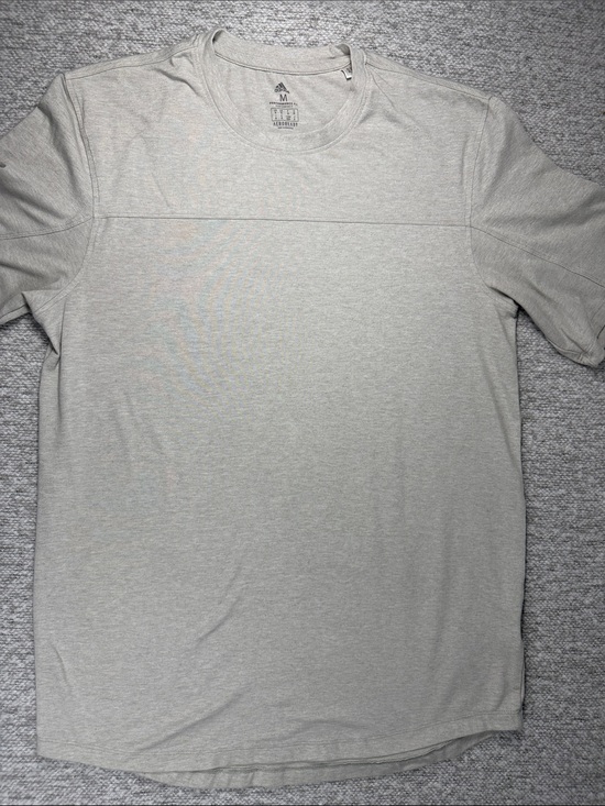 adidas Other - adidas Men’s Heather Light Gray Short Sleeve Crew Tee Aeroready Size M